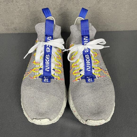 Nike Space Hippie 01 Shoes Mens Size 14 Gray Blue Crater Foam Flyknit Sneakers - Picture 2 of 12